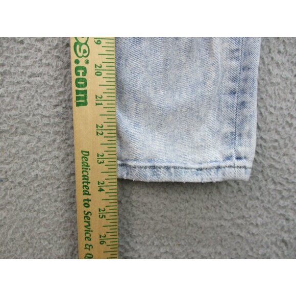 Kendall & Kylie High Rise Jeans Size 3 (26x24) Blue Icon Straight Leg Distressed - Picture 6 of 12
